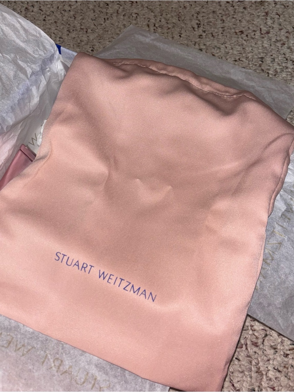 Stuart Weitzman Rose Gold Metallic Wedge Sandals - Picture 6 of 6